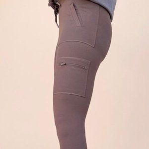 Mono b Burgundy Skinny Logger Leggings